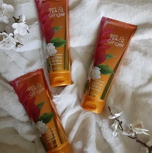 3 NWT White Tea & Ginger body cream Bath&BodyWorks